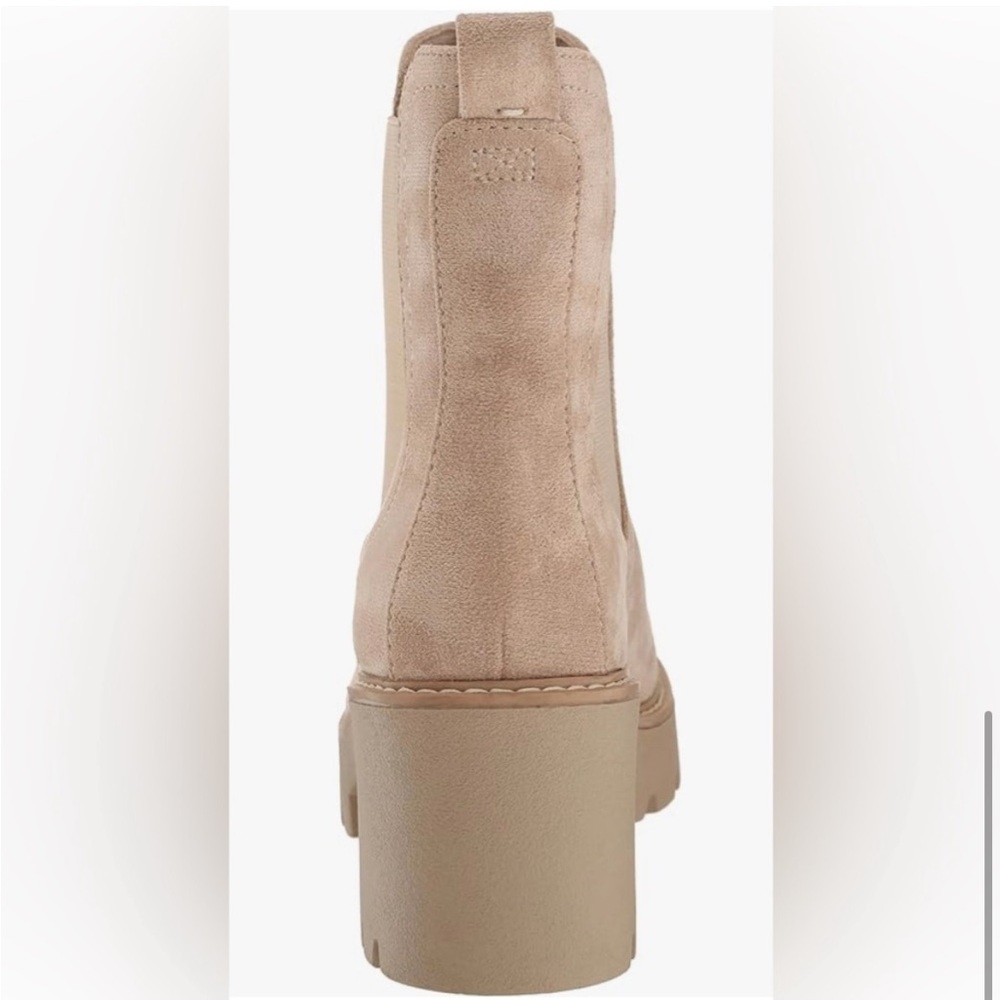 🛍️NWT DV Dolce Vita Tobias Desert Suede Platform/heeled boots 11 sand suede - Picture 4 of 10